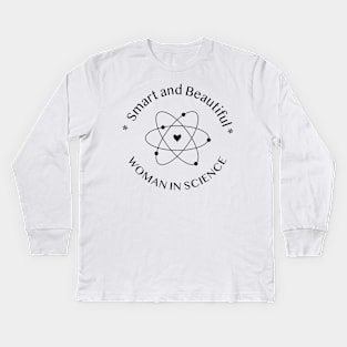 Woman in Science Kids Long Sleeve T-Shirt